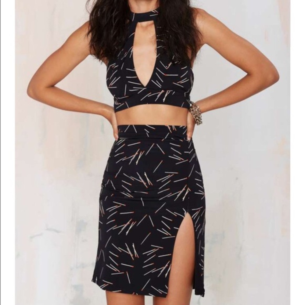 NASTY GAL Perfect Match Pencil Skirt Set